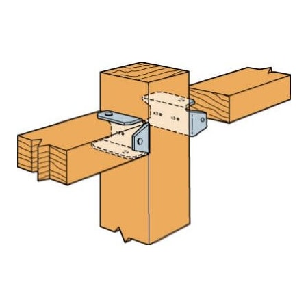 Simpson Strong-Tie 2x4 Fence Bracket ZMax FB24Z